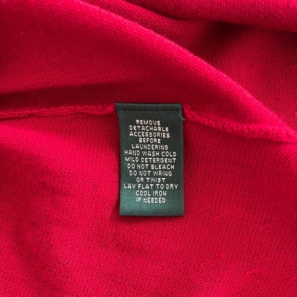 Women’s Dress Lauren Ralph Lauren Ruched 3/4 Sleeve Dress Merino Wool Dress - Picture 6 of 6